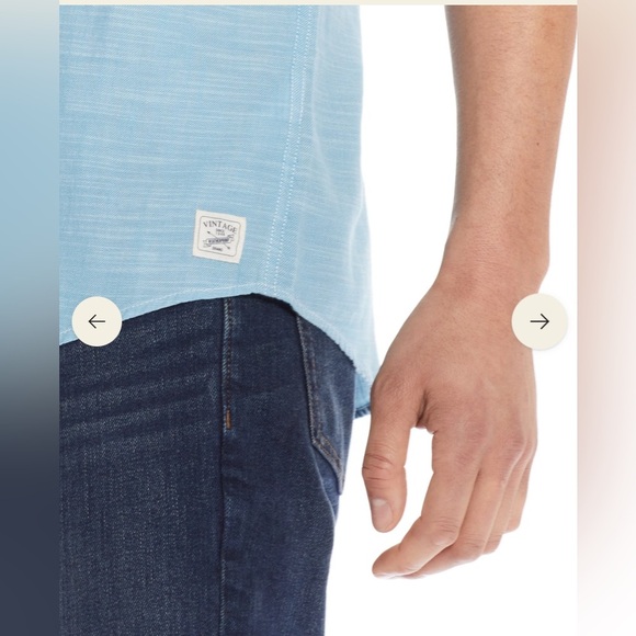 Waterproof Vintage Solid Country Twill Shirt In Adriatic size L - Picture 2 of 9